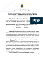 Edital - n01 - 2020 PPGFIS Selecao - Mestrado Doutorado 2020.2