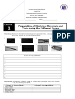 Preparation of Electrical Materials and Tools Using The Different Forms