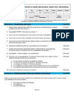 Examen 2018-2019 - M1GC S1 Organisation de Chantier