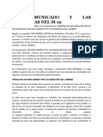 EL Comunicado Y LAS Exigencias Del M-19: 09 Diciembre 1985 Edición 184