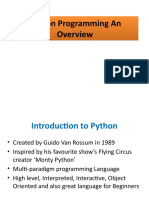 Python Programming An Overview2