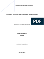 Actividad 2 - Tipos de Dictamen y La Carta de Recomendaciones