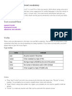 Trend Vocabulary For Academic IELTS Task 1 Charts and Graphsdominic Cole's IELTS and Beyond