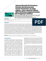 Enhanced Growth Performance, Haemato-Biochemical and Immune Parameters of Asian Seabass, Lates Calcarifer (Bloch, 1790) Fed Dietary Supplementation With Polygonum Chinense