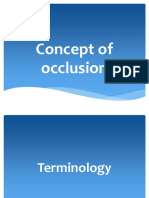 Occlusion Concepts in Dentistry