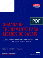 Resumo Aula 1 - Semana de Treinamento para Líderes de Casais