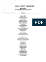 Resultados Processo OJMG 2021 - 01