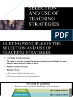 Selection and Use of Teaching Strategies