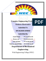 Complex Engineering Problem Modern Electronics: Submitted To Sir Salman Ahmad Submitted by