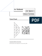 Iterative Methods Sparse Linear Systems