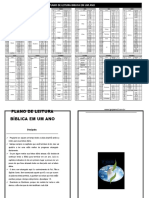 Plano de Leitura Da Biblia em Um Ano