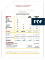 Practice Problem-Two-Departments-Weighted Average Method