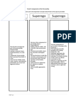 ID Superego Superego: Developmental Theories Activity Sheet Freud's Components of The Personality