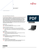 Data Sheet: Fujitsu Lifebook S937 Notebook