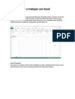 Comenzar A Trabajar Con Excel