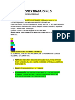 INSTRUCCIONES TRABAJO No.5 ESPECIALES ISÓPTICA PANDEMIA