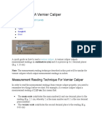 How To Read A Vernier Caliper