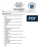 Quarter 2 - First Summative Test: Department of Education