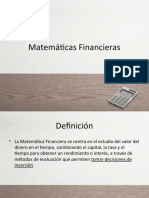 Matemáticas Financieras