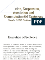 Execution, Suspension, Remission, Commutation