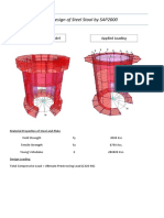 Design of Steel Stool by SAP2000: Finite Shell Element Model Applied Loading