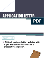 Application Letter