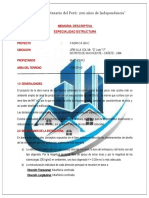 Memoria Descriptiva Estructura