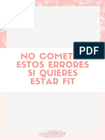 No Cometas Estos Errores Si Quieres Estar Fit