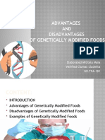 Advantages AND Disadvantages of Genetically Modified Foods: Elaborated Mititelu Maia Verified Ciumac Liudmila GR - TPA-181