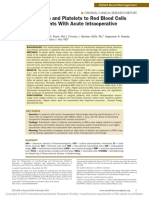 Ratios of Plasma and Platelets To Red Blood Cells in Surgical Patients With Acute Intraoperative Hemorrhage