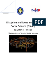 Discipline and Ideas in Applied Social Science (DIASS) : Quarter 2 - Week 3