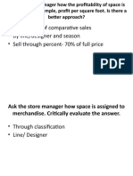 Square Foot of Comparative Sales - by Line/designer and Season - Sell Through Percent-70% of Full Price