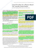 Parameter Extraction Procedure For A Physics-Based Power Sic Schottky Diode Model