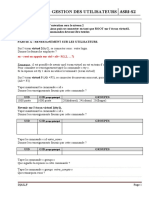 TP 3 Gestion Utilisateur