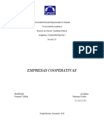 Informe Empresas Cooperativas - Contabilidad Especial I