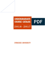 2016-17 Syracuse University Undergraduate Catalog PDF