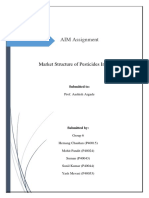 AIM Assignment: Market Structure of Pesticides Industry