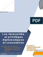 Imminutés Et Priviléges Diplomatiques Et Consulaires - WORD