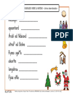 Vocabulario Sobre La Navidad Letras Desordenadas PDF