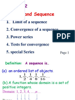 Series and Sequence