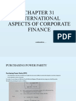 International Aspects of Corporate Finance: Continuation