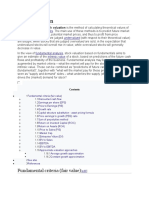 Stock Valuation: Fundamental Criteria (Fair Value)