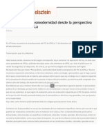 Psicoanálisis y Posmodernidad Desde La Perspectiva Del P.I.C. de APOLa - Eidelsztein Alfredo - Psicoanalista, Buenos Aires, Argentina