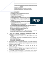 Check List - Valorizaciones de Administración Directa