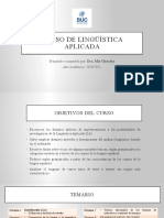 Curso de Lingüística Aplicada