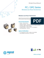 PC / DPC Series: Miniature Low Power Transformers