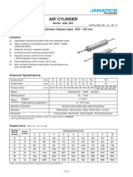 Air Cylinder: Series A20, A21 Double End Double Acting Cylinders (Square Type) Ø32 - 125 MM