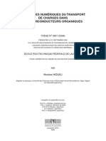 Transport de Charge Dans Les Semiconducteurs Organiques Désordonnés PDF