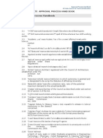 Approval Process Handbook 9 Jan 2009