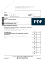 University of Cambridge International Examinations General Certificate of Education Advanced Level